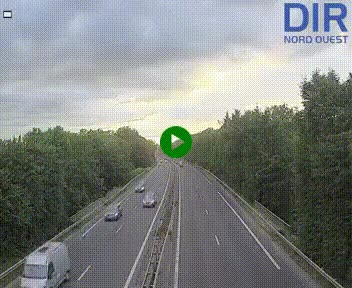 Webcam sur le périphérique de Caen (N814) à l'est de la ville, à Mondeville hauteur de la sortie 2, Presqu'île-Rives de l'Orne, au bout de l'autoroute A13