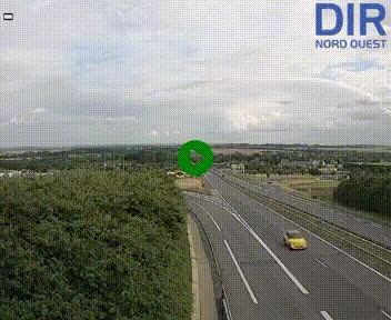 Webcam au début de l'A84 sur le périphérique Ouest de Caen (N814) à hauteur de la sortie 9, Porte de Bretagne