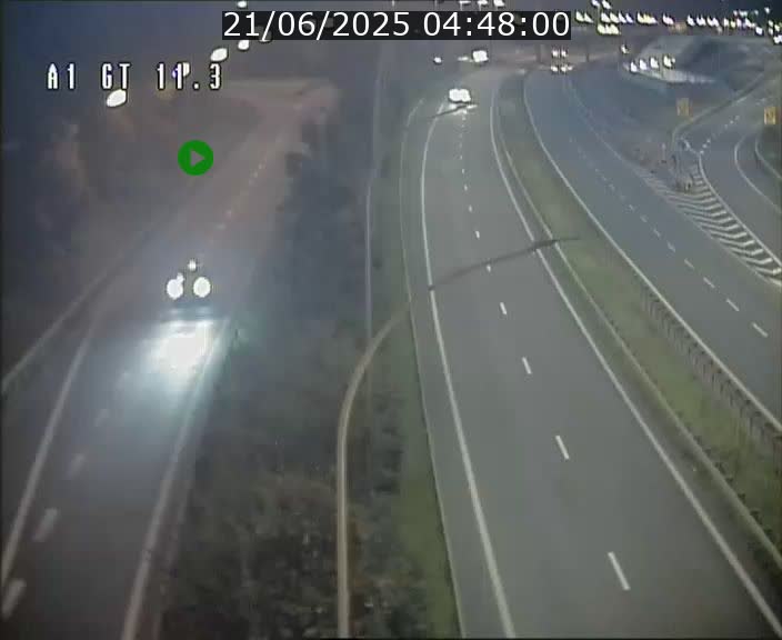 Traffic live webcam Luxembourg Senningerberg - A1 direction Allemagne - BK 11.3