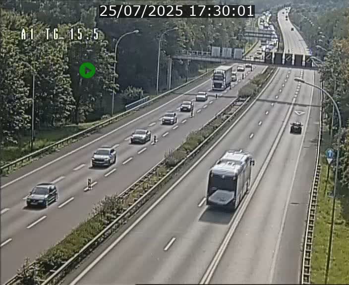 Traffic live webcam Luxembourg Munsbach - A1 direction Luxembourg - BK 15.5