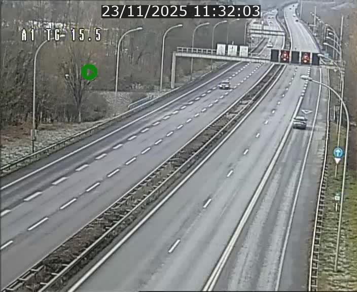 Traffic live webcam Luxembourg Munsbach - A1 direction Luxembourg - BK 15.5