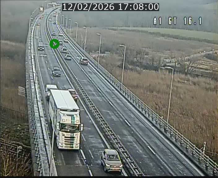 Traffic live webcam Luxembourg Niederanven - A1 direction Allemagne - BK 16.1