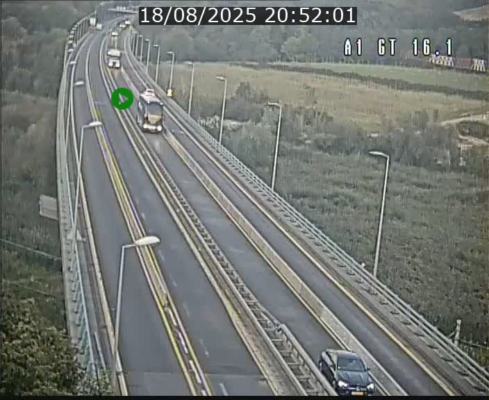 Traffic live webcam Luxembourg Niederanven - A1 direction Allemagne - BK 16.1