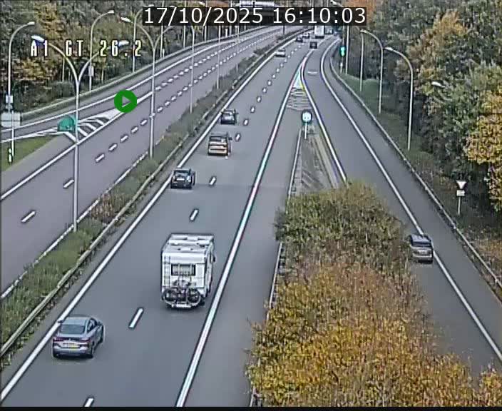 Traffic live webcam Luxembourg Grevenmacher - A1 direction Allemagne - BK 26.2