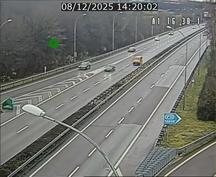 Traffic live webcam Luxembourg Grevenmacher - A1 direction Luxembourg - BK 30.1