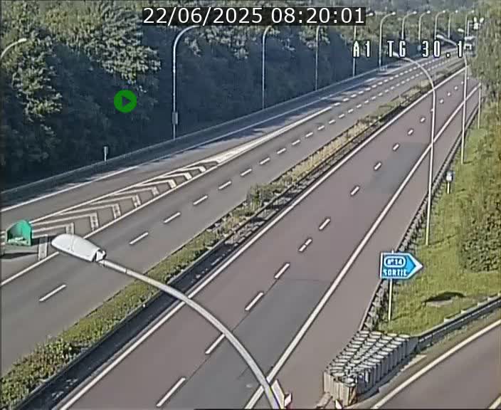 Traffic live webcam Luxembourg Grevenmacher - A1 direction Luxembourg - BK 30.1