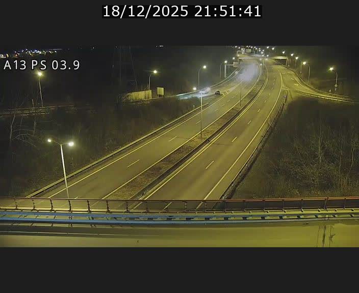 Traffic live webcam Luxembourg Differdange - A13 direction Esch-sur-Alzette - BK 3.9