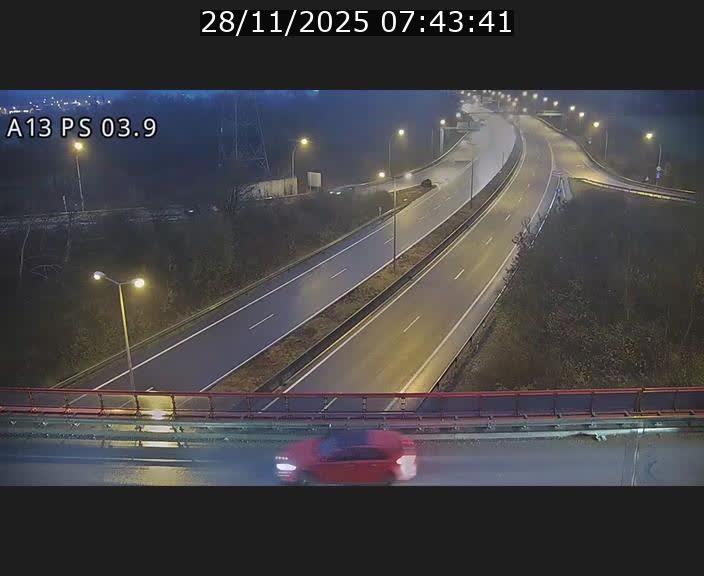 Traffic live webcam Luxembourg Differdange - A13 direction Esch-sur-Alzette - BK 3.9