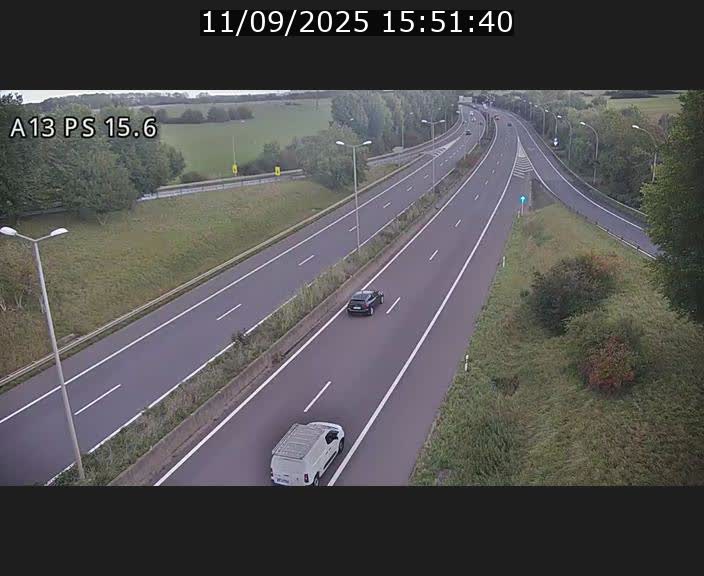 Traffic live webcam Luxembourg Kayl - A13 direction Dudelange - BK 15.6