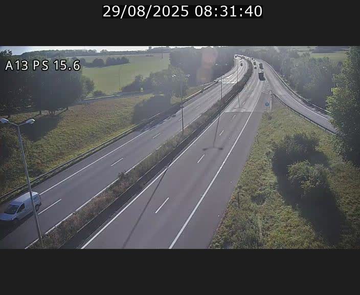 Traffic live webcam Luxembourg Kayl - A13 direction Dudelange - BK 15.6