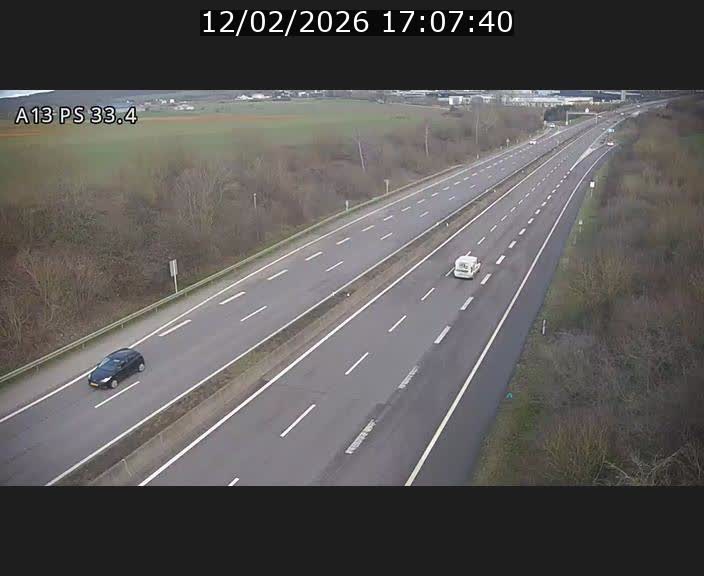 Webcam trafic sur A13 à hauteur de Mondorf-les-Bains en direction d'Altwies