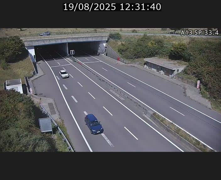 Webcam trafic sur A13 à hauteur d'Altwies en direction de Mondorf-les-bains et en provenance de l'Allemagne