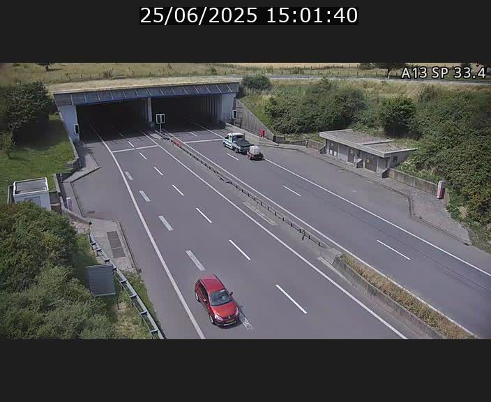 Webcam trafic sur A13 à hauteur d'Altwies en direction de Mondorf-les-bains et en provenance de l'Allemagne