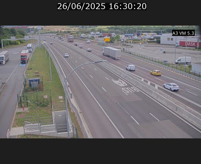 Traffic live webcam Luxembourg Aire de Berchem - A3 - BK 5 - direction France