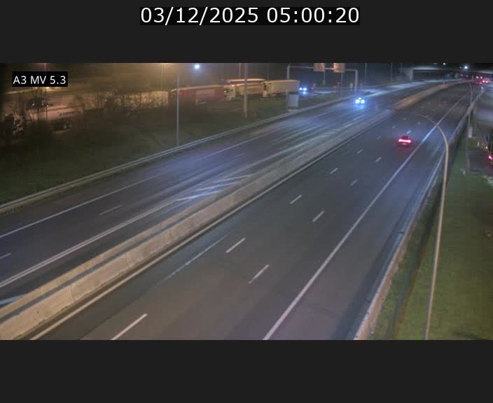 Webcam à l'Aire de Berchem au Luxembourg sur l'A3. Vue orientée vers la France
