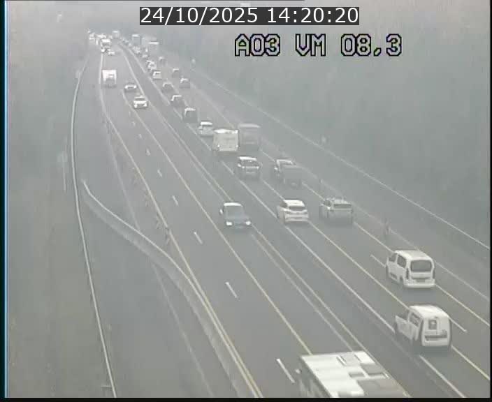 Traffic live webcam Luxembourg Bettembourg - A3 - BK 8.3 - direction France