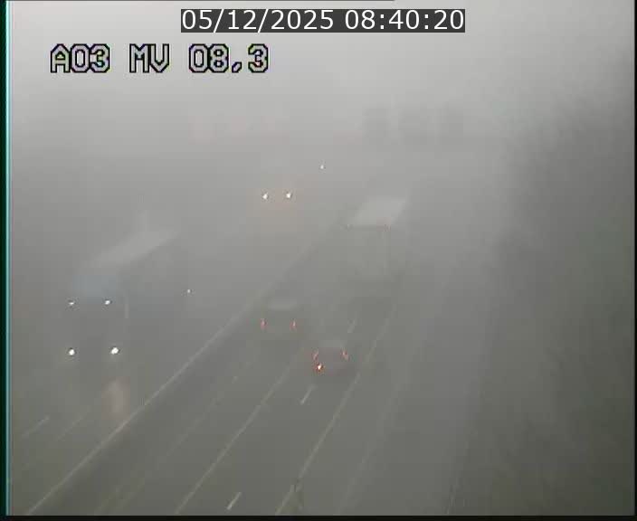 Webcam Autoroute après la Croix de Bettembourg en direction de Luxembourg sur l'A3