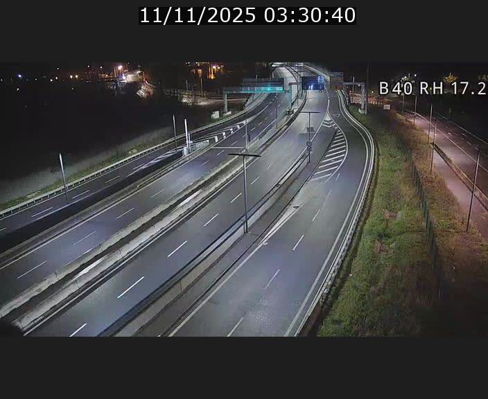 Webcam sur le contournement d'Esch Belval à hauteur de la sortie Université de Luxembourg. Vue orientée vers Luxembourg