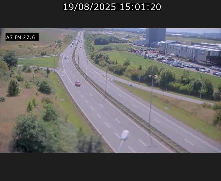 Caméra trafic Luxembourg - A7, Colmar-berg direction Mersch