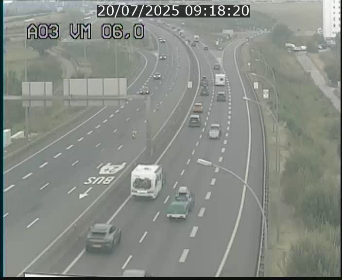 Traffic live webcam Luxembourg Aire de Berchem - A3 - BK 6 - direction France