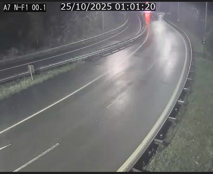 Webcam autoroute Luxembourg A7 située dans la sortie 1 Waldhof, vers la N11, avant le Tunnel Stafelter
