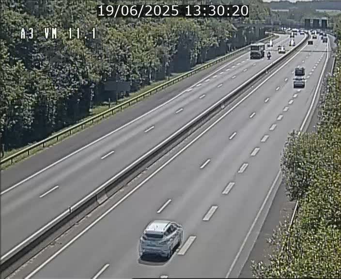 Webcam à la frontière franco-luxembourgeoise, avant la Croix de Bettembourg - BK 11.1 - direction Luxembourg-ville