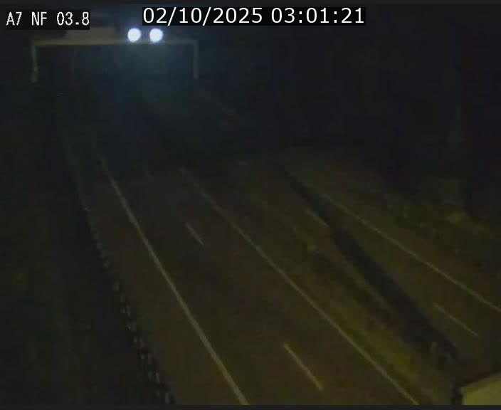 Webcam autoroute A7 au Luxembourg à la sortie du Tunnel Stafelter vers le Nord
