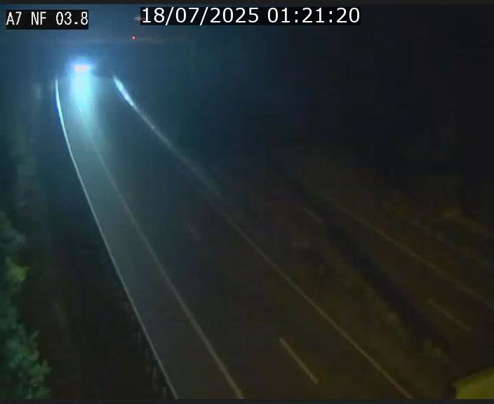 Webcam autoroute A7 au Luxembourg à la sortie du Tunnel Stafelter vers le Nord