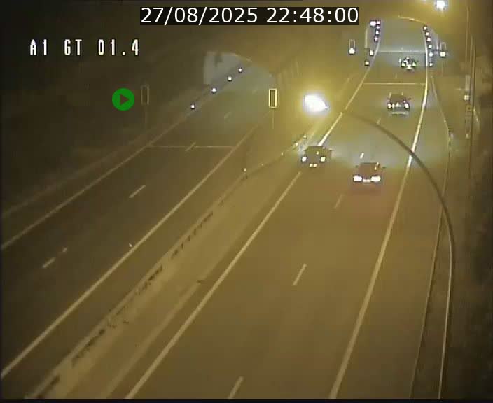 Traffic live webcam Luxembourg Hesperange - A1 direction Kirchberg - BK 1.4