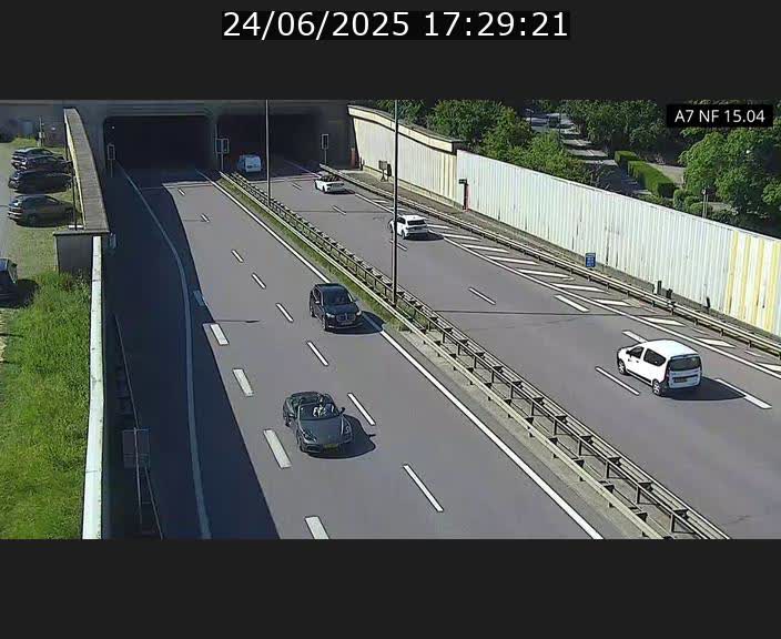 Caméra trafic Luxembourg - A7, Tunnel Mersch, entrée sud, direction Ettelbruck