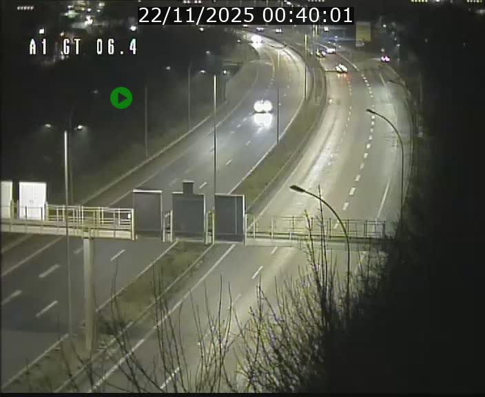 Traffic live webcam Luxembourg Hamm - A1 direction Sandweiler - BK 6.4