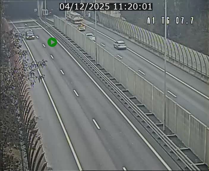 Traffic live webcam Luxembourg Kirchberg - A1 direction Luxembourg-ville - BK 7.7
