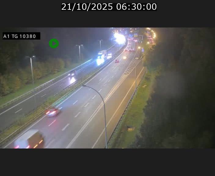 Traffic live webcam Luxembourg Senningerberg - A1 direction Luxembourg Kirchberg - BK 10.3