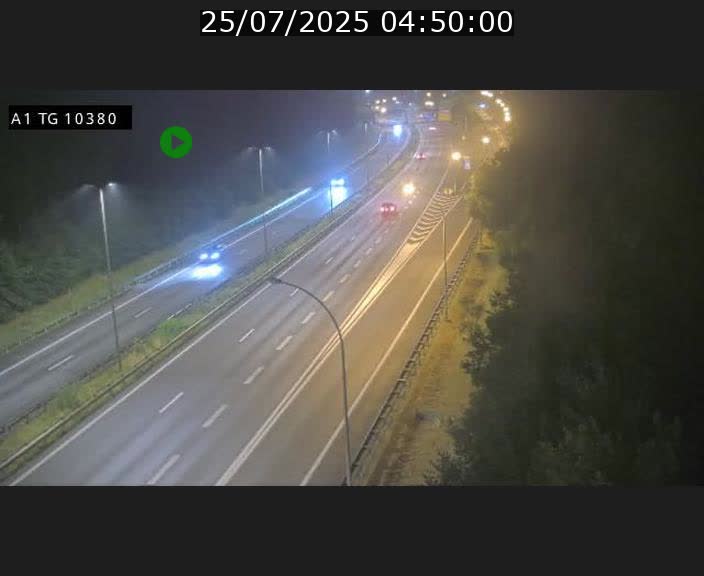 Traffic live webcam Luxembourg Senningerberg - A1 direction Luxembourg Kirchberg - BK 10.3