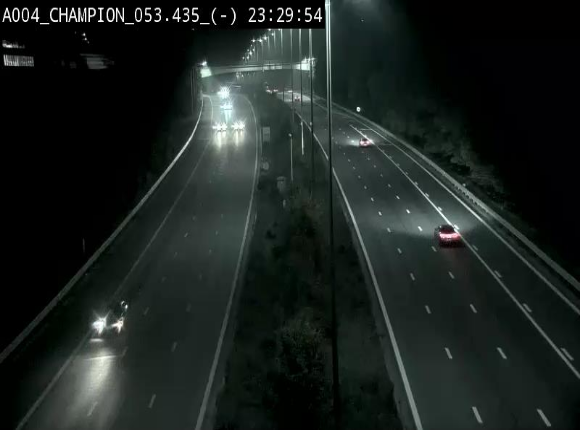 Webcam E411 à Champion, à proximité de Namur. Vue orientée vers Bruxelles