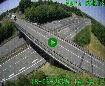 Clone of Caméra routière sur l'autoroute A20 au nord de Limoges, à la jonction avec la N520. Vue orientée vers Paris