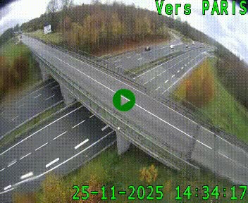 Clone of Caméra routière sur l'autoroute A20 au nord de Limoges, à la jonction avec la N520. Vue orientée vers Paris