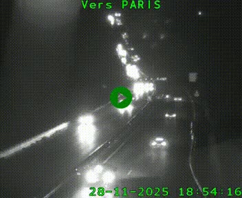 Caméra routière sur l'autoroute A20 à Bessines-sur-Gartempe. Vue orientée vers Paris