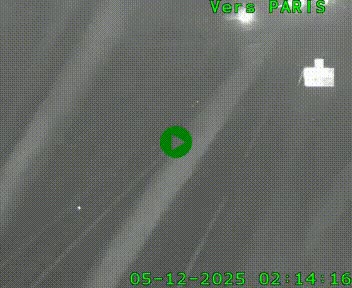 Caméra routière sur l'autoroute A20 au nord de Limoges, à la jonction avec la N520. Vue orientée vers Paris