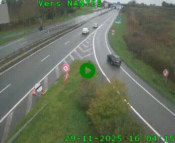 Webcam N147 au nord de Poitiers et à la jonction avec la A10