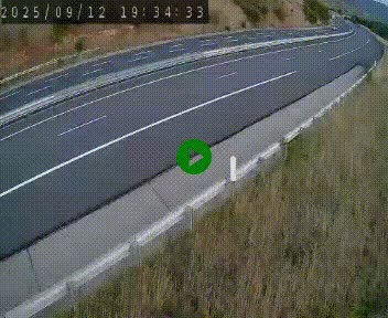 Caméra autoroutière France - A75, Engayresque, entre Millau et Séverac-le-Chateau, en direction de Montpellier