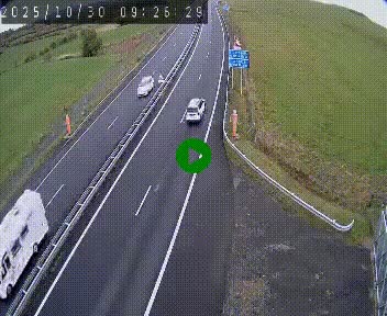 Caméra autoroute A75 à hauteur du col de la Fageole en direction de Clermont-Ferrand