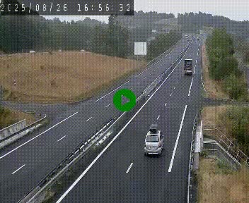 Caméra autoroutière France - A75, Coren, en direction de Montpellier