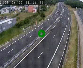 Caméra autoroute A75 à hauteur du col du rocher blanc en direction de Montpellier