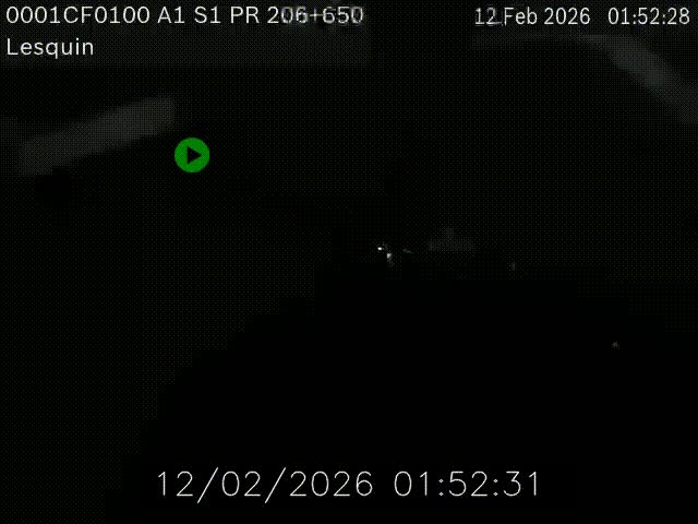 Webcam autoroute A1 à hauteur de Lesquin. Vue orientée vers Lille