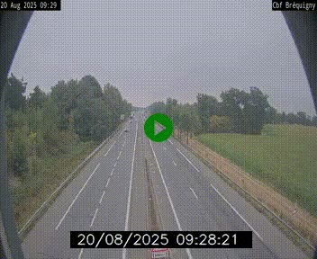 Webcam sur le périphérique de Rennes (N136) à hauteur du quartier Bréquigny, au sud de la ville