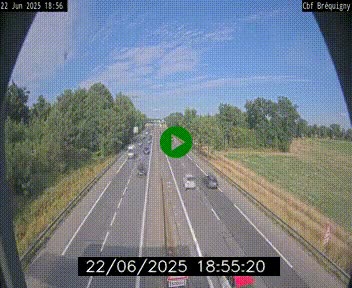 Webcam sur le périphérique de Rennes (N136) à hauteur du quartier Bréquigny, au sud de la ville