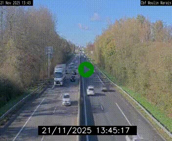 Webcam sur le périphérique de Nantes (N844) entre la Porte de Saint-Luce et la Porte d'Anjou, à l'est de la ville