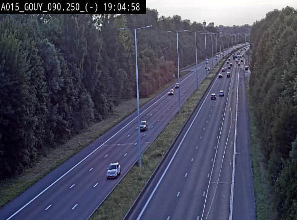 Webcam autoroute Belgique - Gouy-lez-piéton - E42 - BK 90.3