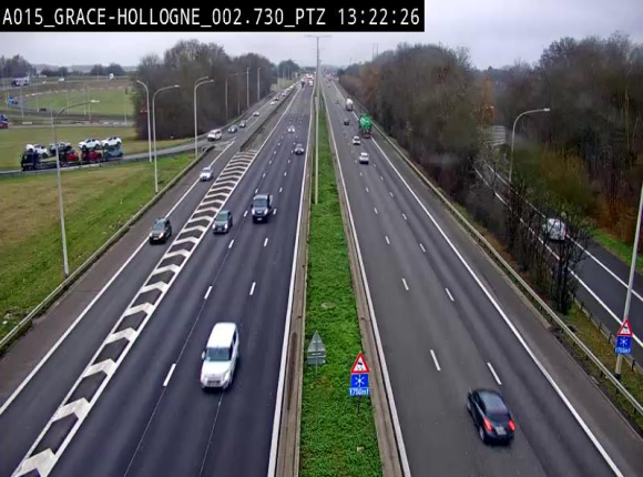 Caméra trafic Belgique - Grâce-Hollogne - E42, jonction avec A604, direction Loncin/Aéroport de Liège -  BK 3.2